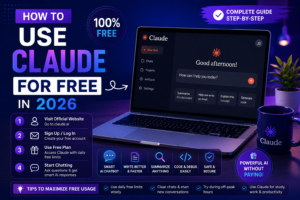 how to use Claude AI for free in 2026 with a step-by-step beginner guide and Claude dashboard.
